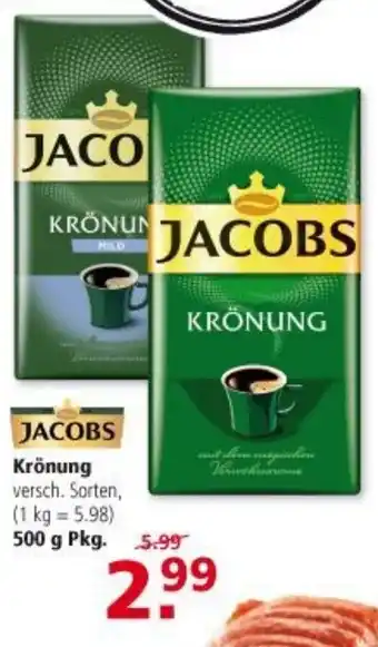 Multi Markt Jacobs Krönung 500 g Angebot