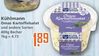 Klaas und Kock Kühlmann Omas Kartoffelsalat 400g Becher Angebot