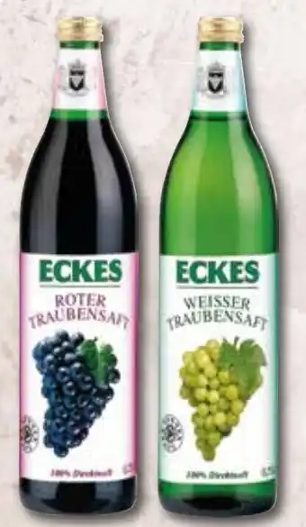 Klaas und Kock Eckes Traubensaft weiß oder rot 0,75 L Flasche Angebot