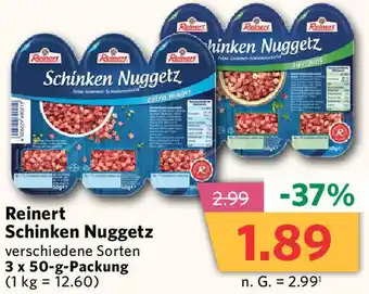 Combi Reinert Schinken Nuggetz 3 x 50-g-Packung Angebot