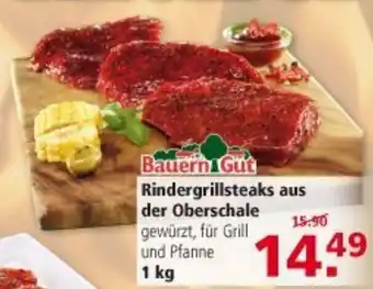 Multi Markt Bauern Gut Rindergrillsteaks aus der Oberschale 1kg Angebot