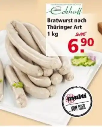 Multi Markt Eckhoff Bratwurst nach Thüringer Art 1kg Angebot