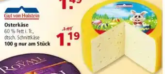 Multi Markt Gut von Holstein Osterkäse 100g Angebot