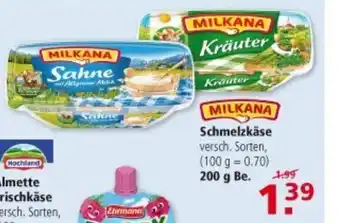 Multi Markt Milkana Schmelzkäse 200g Becher Angebot