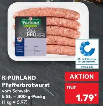 Kaufland K-purland Pfefferbratwurst Angebot