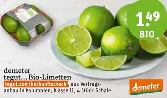 tegut demeter tegut... Bio-Limetten Angebot