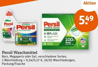 tegut Persil Waschmittel 16/20 Waschladungen Angebot