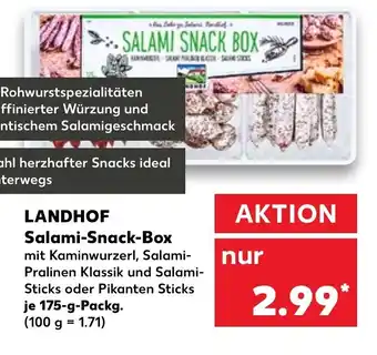 Kaufland Landhof Salami-Snack-Box Angebot