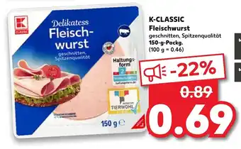 Kaufland K-classic Fleischwurst Angebot