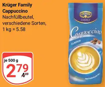 Globus Krüger Family Cappuccino 500 g Angebot