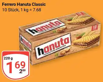 Globus Ferrero Hanuta Classic 220 g Angebot