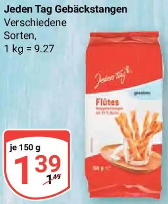 Globus Jeden Tag Gebäckstangen 150 g Angebot