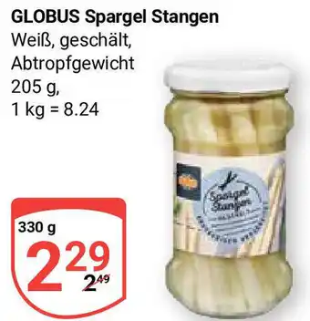 Globus GLOBUS Spargel Stangen 330 g Angebot