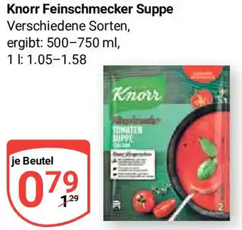 Globus Knorr Feinschmecker Suppe Angebot