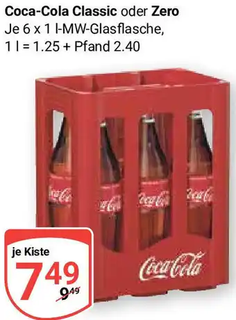 Globus Coca-Cola Classic oder Zero 6x1 L Angebot