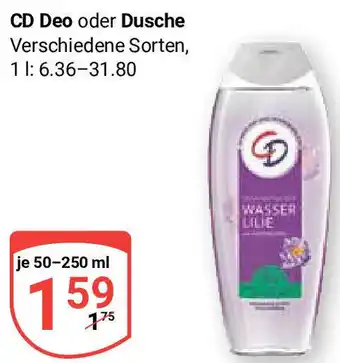 Globus CD Deo oder Dusche 50-250 ml Angebot