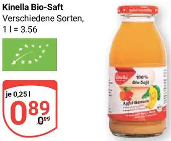 Globus Kinella Bio-Saft 0,25 L Angebot