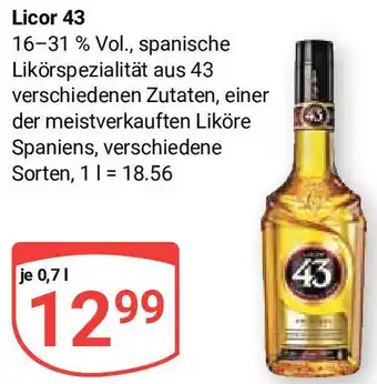 Globus Licor 43, 0,7 L Angebot