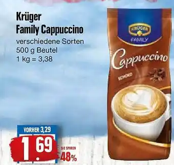 Edeka Frischemarkt Krúger Family Cappuccino Angebot