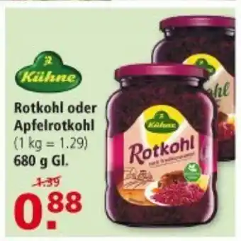 Multi Markt Kühne Apfelrotkohl 680g Angebot