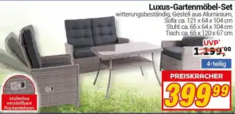 CENTERSHOP Luxus-Gartenmöbel-Set 4-teilig Angebot