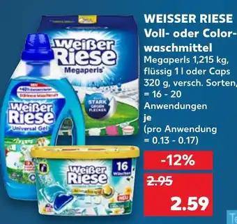 Kaufland Weisser Riese Voll- oder Color- waschmittel Angebot