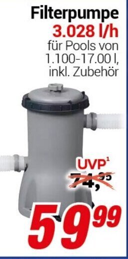 CENTERSHOP Filterpumpe 3.028 l/h Angebot