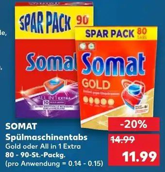 Kaufland Somat Spulmaschinentabs Angebot