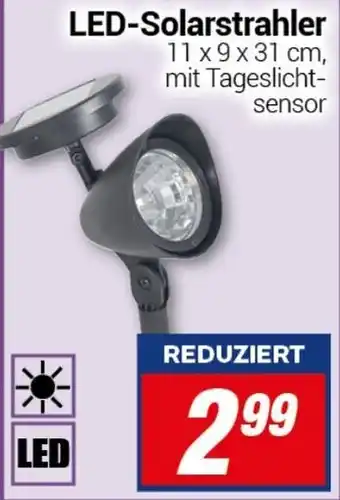 CENTERSHOP LED-Solarstrahler 11 x 9 x 31 cm Angebot