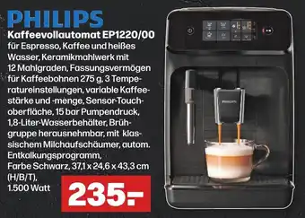 Handelshof PHILIPS Kaffeevollautomat EP1220/00 Angebot