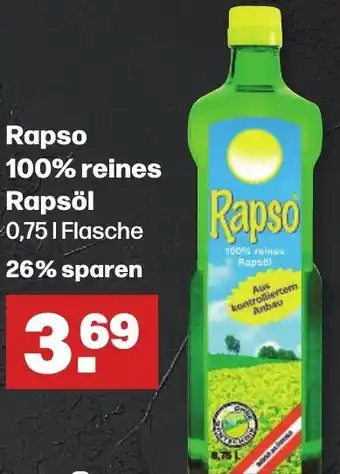 Handelshof Rapso 100% reines Rapsöl 0,75 L Flasche Angebot