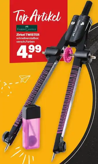 Handelshof FABER-CASTELL Zirkel TWISTER schnellverstellbar Angebot