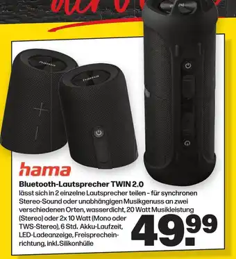 Handelshof hama Bluetooth-Lautsprecher TWIN 2.0 Angebot