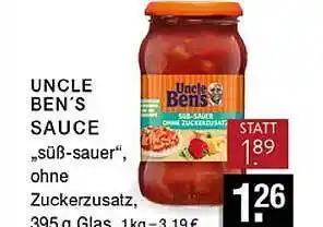 Edeka Zurheide Uncle Ben's Sauce Angebot