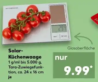 Kaufland Solar-Kuchenwaage Angebot