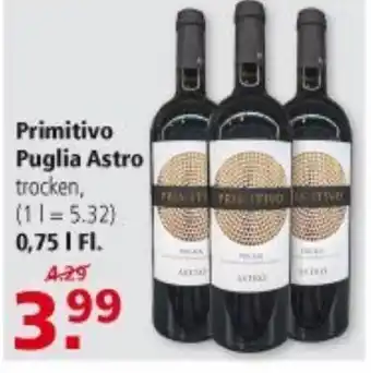 Multi Markt Primitivo Puglia Astro 0,75L Angebot