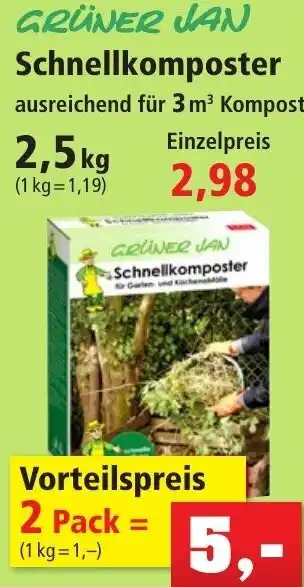 Thomas Philipps GRÜNER JAN Schnellkomposter 2,5kg Angebot