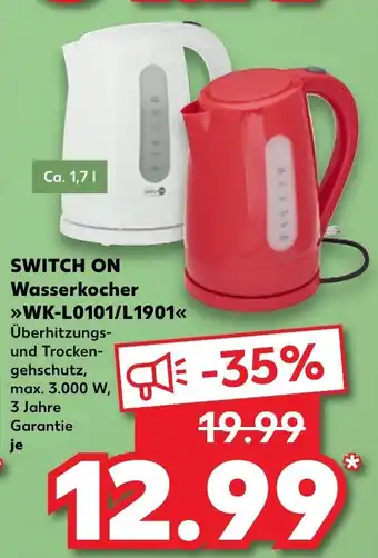 Kaufland Switch on Wasserkocher Angebot