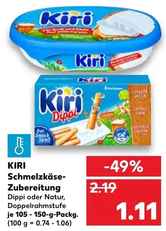 Kaufland Kiri Schmelzkase-Zubereitung Angebot