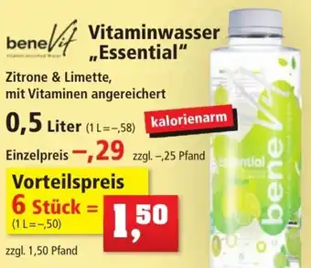 Thomas Philipps beneVit Vitaminwasser ,,Essential" 0,5 Liter Angebot