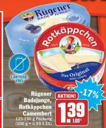 Hit Rugener badejunge, Rotkappchen camembert Angebot