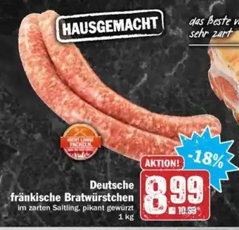 Hit Deutsche frankische Bratwurstchen Angebot