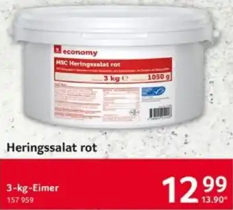 Selgros economy Heringssalat rot 3-kg-Eimer Angebot