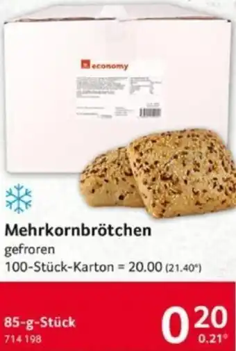 Selgros economy Mehrkornbrötchen 85 g Stück Angebot