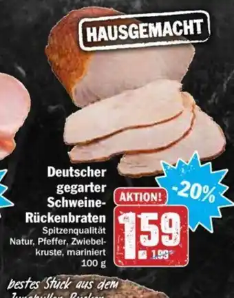 Hit Deutscher gegarter Schweine-ruckenbraten Angebot