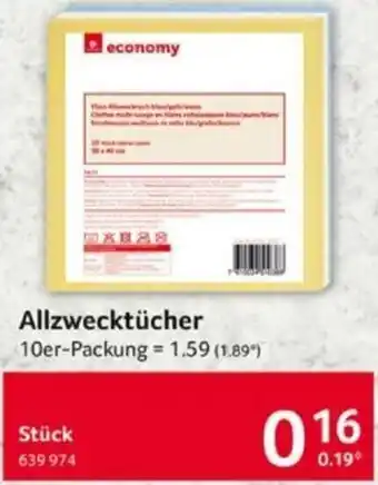 Selgros economy Allzwecktücher 10er-Packung Angebot