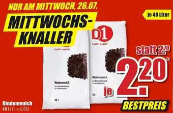 B1 Discount Baumarkt Rindenmulch 40 L Angebot