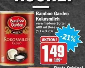 Hit Bamboo garden kokosmilch Angebot