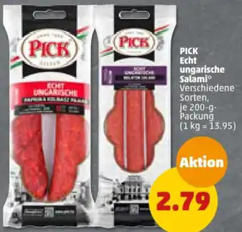 PENNY PICK Echt ungarische Salami 200-g-Packung Angebot