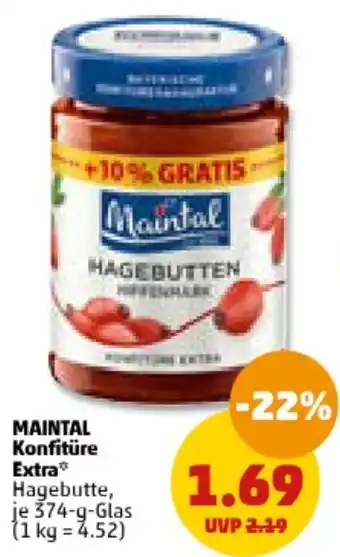 PENNY MAINTAL Konfitüre Extra 374-g-Glas Angebot